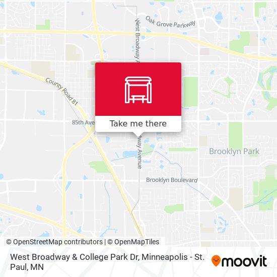 Mapa de West Broadway & College Park Dr