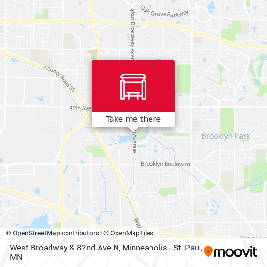 Mapa de West Broadway & 82nd Ave N