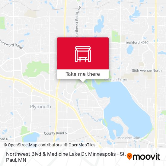 Northwest Blvd & Medicine Lake Dr map
