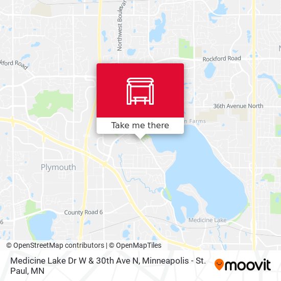 Mapa de Medicine Lake Dr W & 30th Ave N