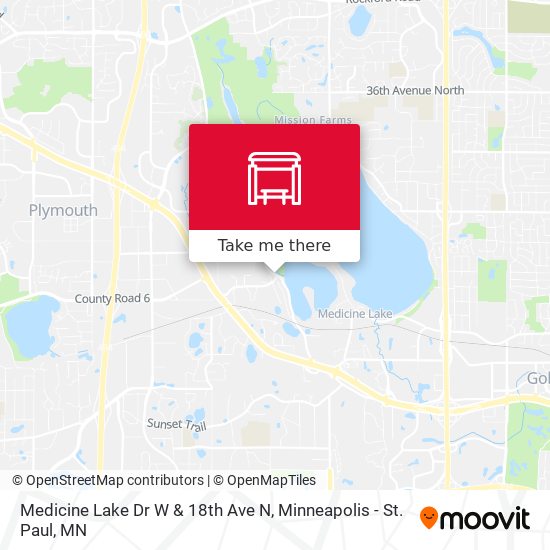 Medicine Lake Dr W & 18th Ave N map