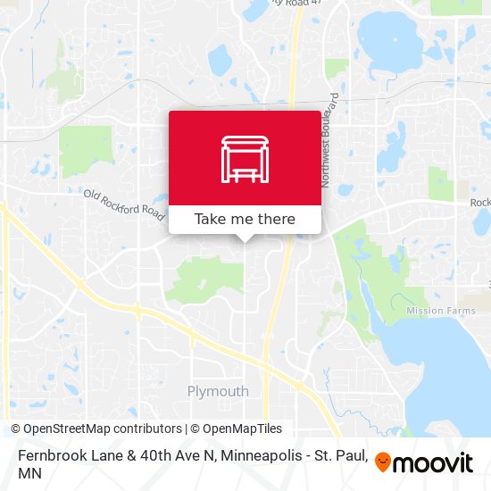 Mapa de Fernbrook Lane & 40th Ave N