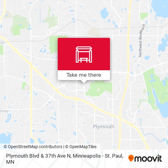 Mapa de Plymouth Blvd & 37th Ave N