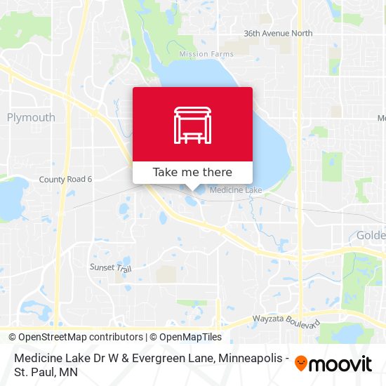 Mapa de Medicine Lake Dr W & Evergreen Lane