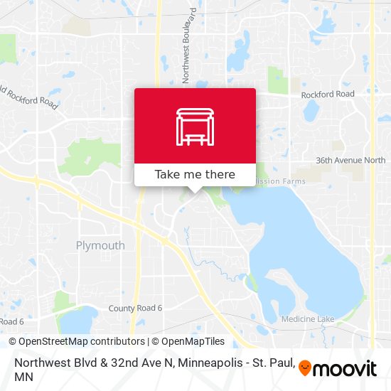 Northwest Blvd & 32nd Ave N map