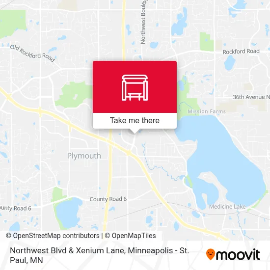 Northwest Blvd & Xenium Lane map