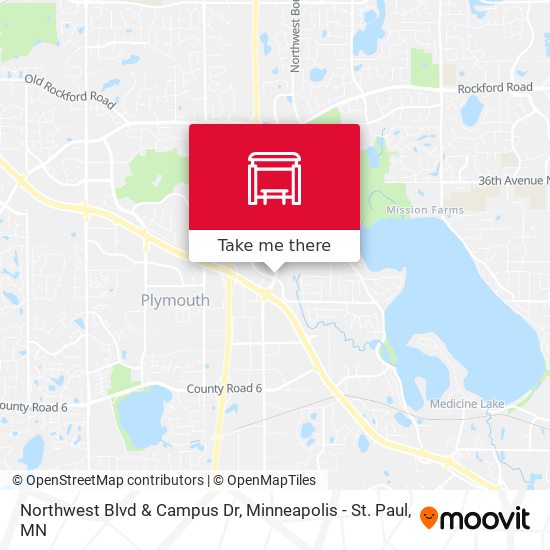 Mapa de Northwest Blvd & Campus Dr