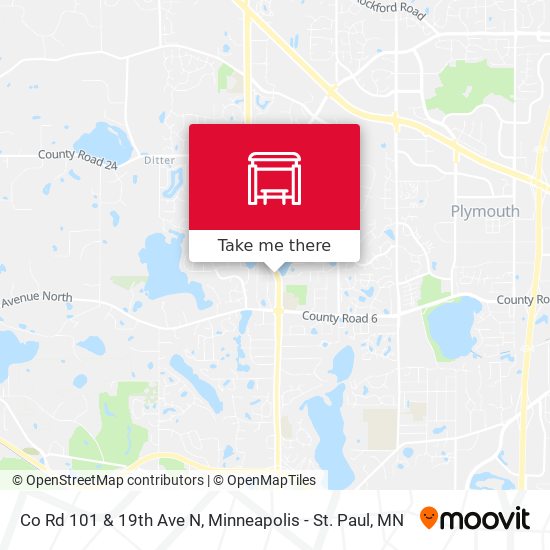 Mapa de Co Rd 101 & 19th Ave N
