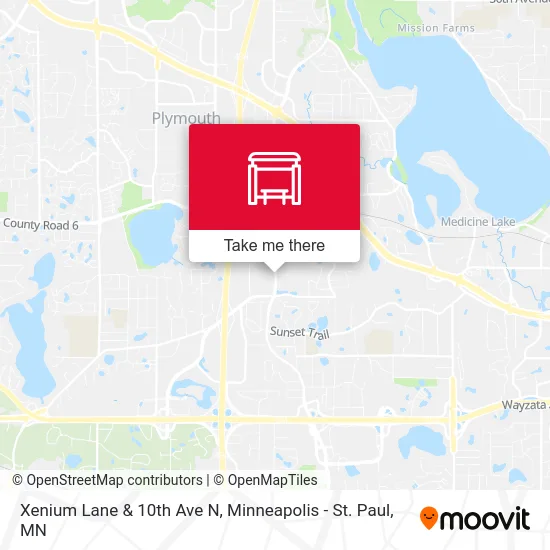 Xenium Lane & 10th Ave N map