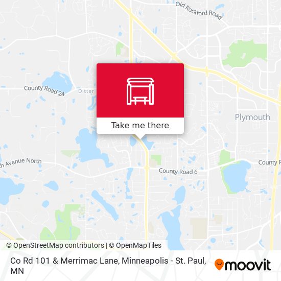 Mapa de Co Rd 101 & Merrimac Lane