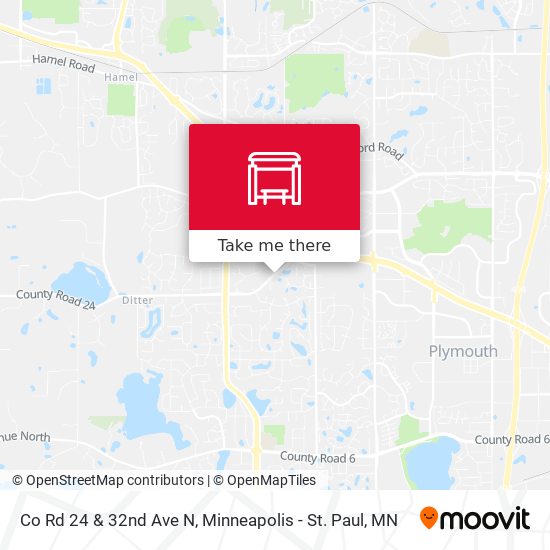 Co Rd 24 & 32nd Ave N map