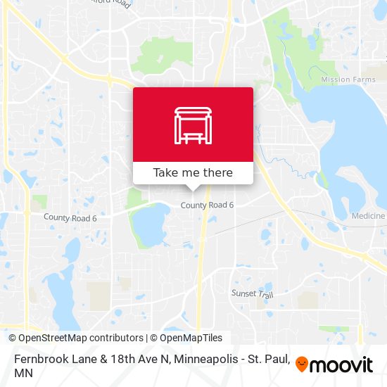 Mapa de Fernbrook Lane & 18th Ave N