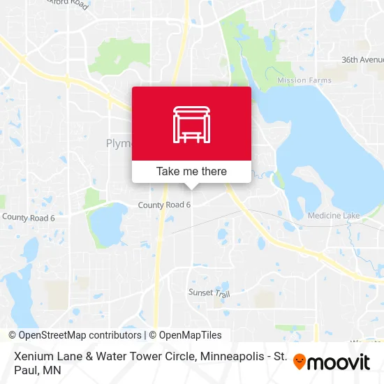 Xenium Lane & Water Tower Circle map