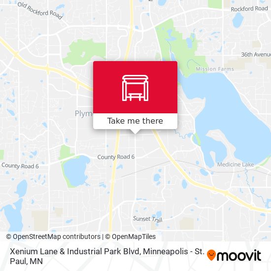 Mapa de Xenium Lane & Industrial Park Blvd
