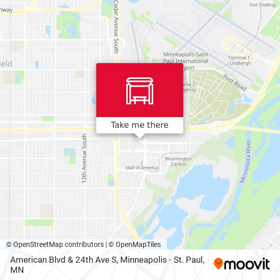 American Blvd & 24th Ave S map