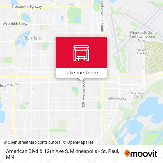 American Blvd & 12th Ave S map