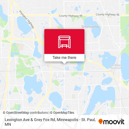 Lexington Ave & Grey Fox Rd map
