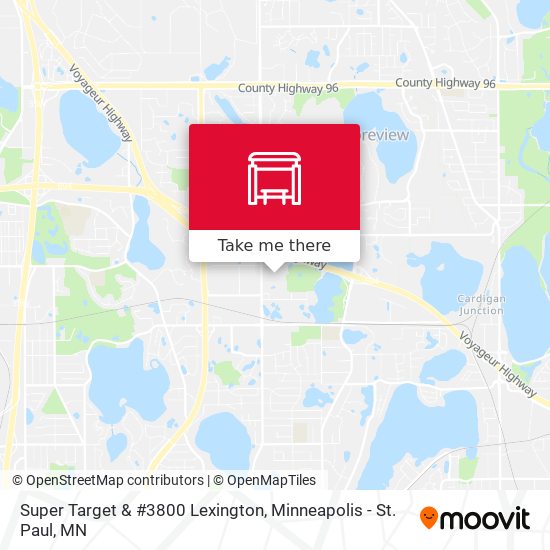 Super Target & #3800 Lexington map