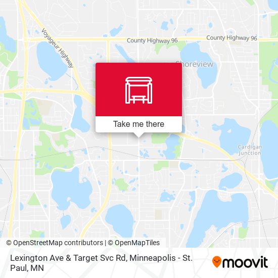 Lexington Ave & Target Svc Rd map