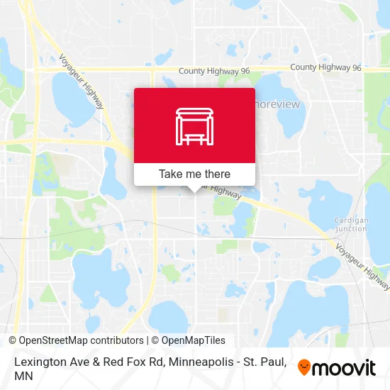 Mapa de Lexington Ave & Red Fox Rd