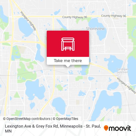 Mapa de Lexington Ave & Grey Fox Rd