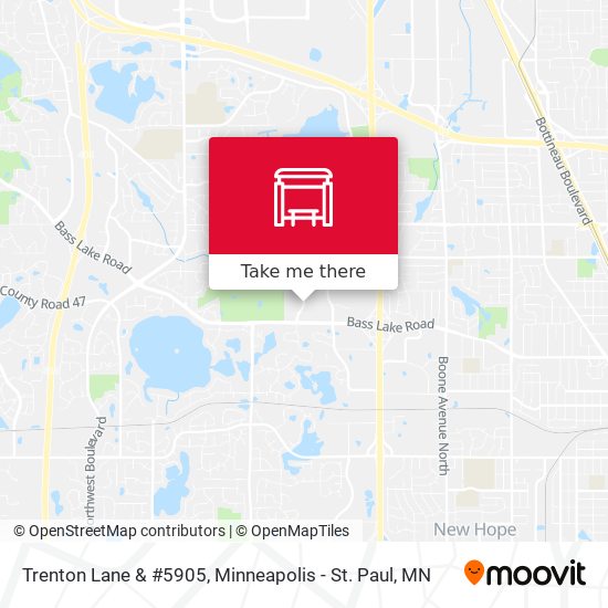 Trenton Lane & #5905 map
