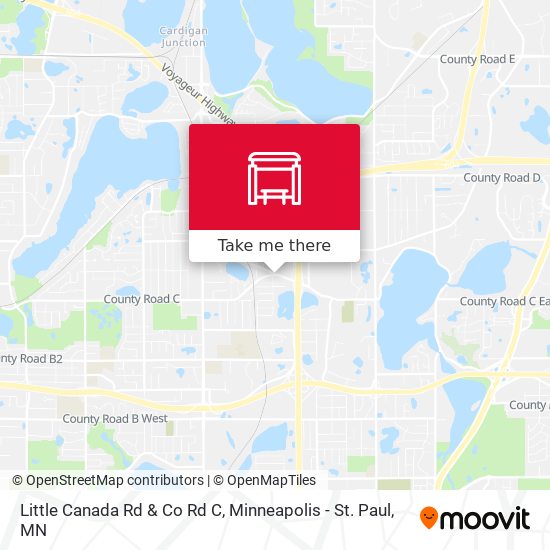Little Canada Rd & Co Rd C map