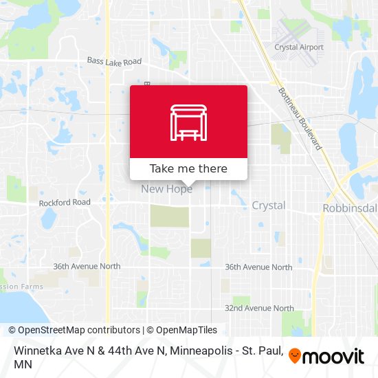 Mapa de Winnetka Ave N & 44th Ave N