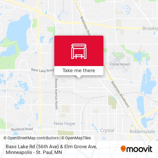 Bass Lake Rd (56th Ave) & Elm Grove Ave map