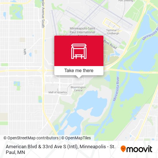 American Blvd & 33rd Ave S (Intl) map