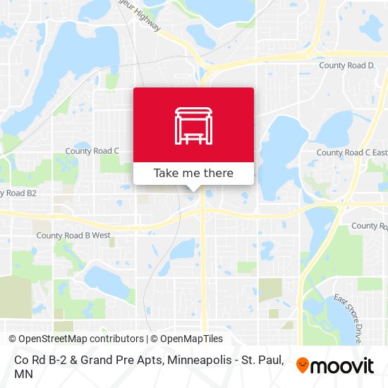 Mapa de Co Rd B-2 & Grand Pre Apts