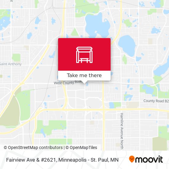 Fairview Ave & #2621 map