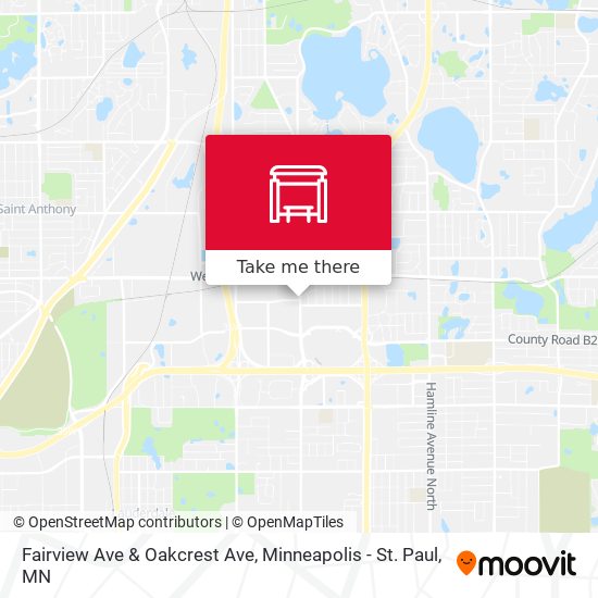 Fairview Ave & Oakcrest Ave map