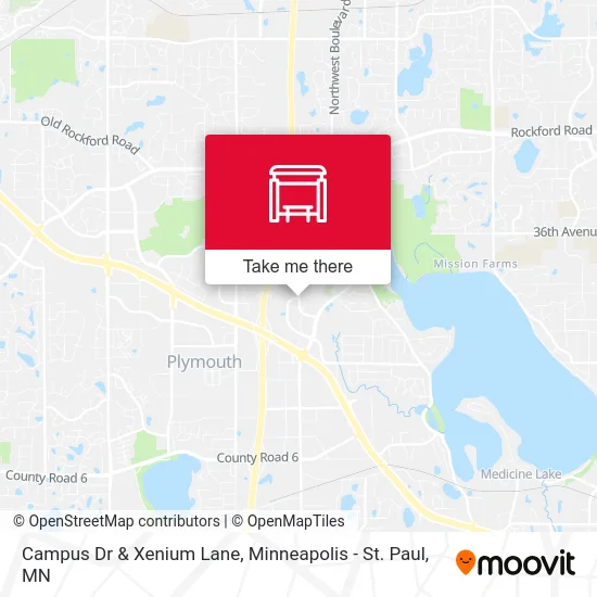 Campus Dr & Xenium Lane map