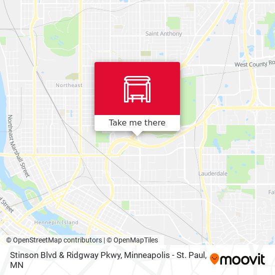 Stinson Blvd & Ridgway Pkwy map