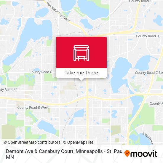Demont Ave & Canabury Court map
