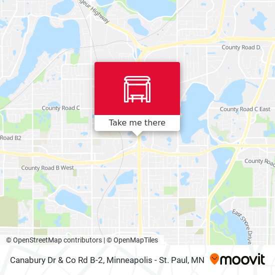 Canabury Dr & Co Rd B-2 map