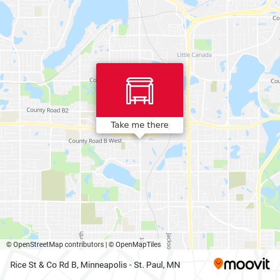 Rice St & Co Rd B map