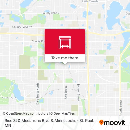 Rice St & Mccarrons Blvd S map