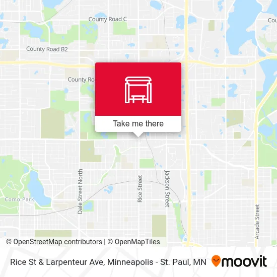 Rice St & Larpenteur Ave map