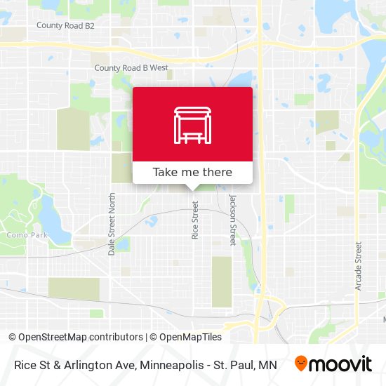Rice St & Arlington Ave map