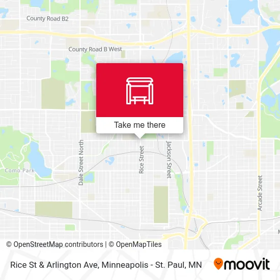 Rice St & Arlington Ave map