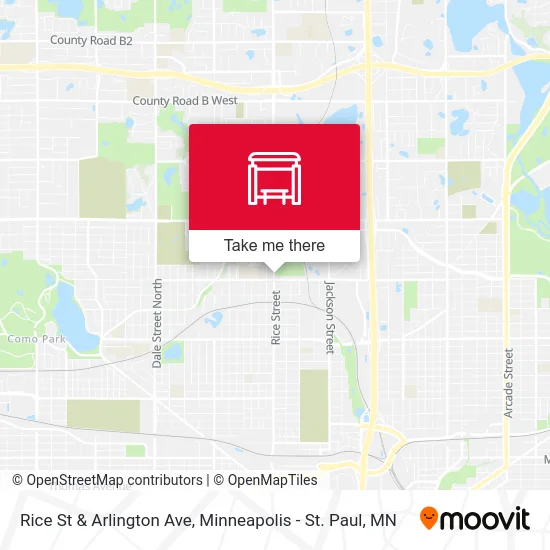Rice St & Arlington Ave map