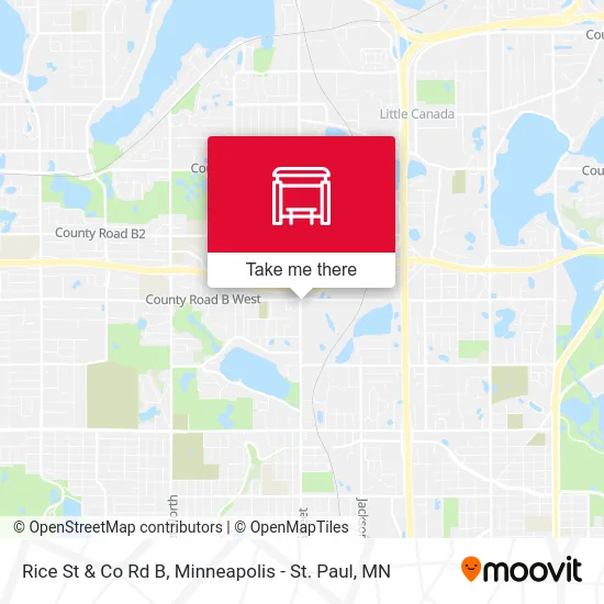 Rice St & Co Rd B map