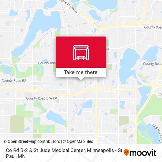 Co Rd B-2 & St Jude Medical Center map