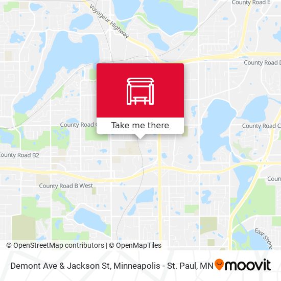 Demont Ave & Jackson St map