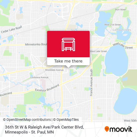 36th St W & Raleigh Ave / Park Center Blvd map