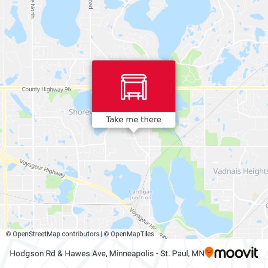 Hodgson Rd & Hawes Ave map