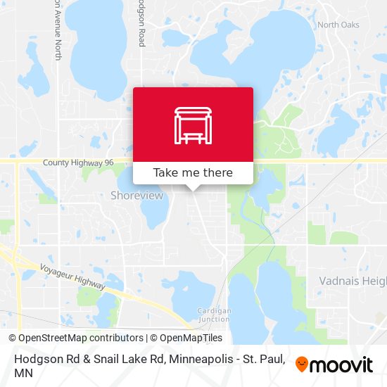 Hodgson Rd & Snail Lake Rd map