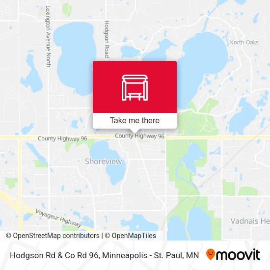 Hodgson Rd & Co Rd 96 map